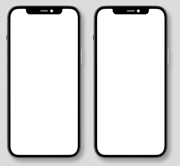 Image of two iphones side by side